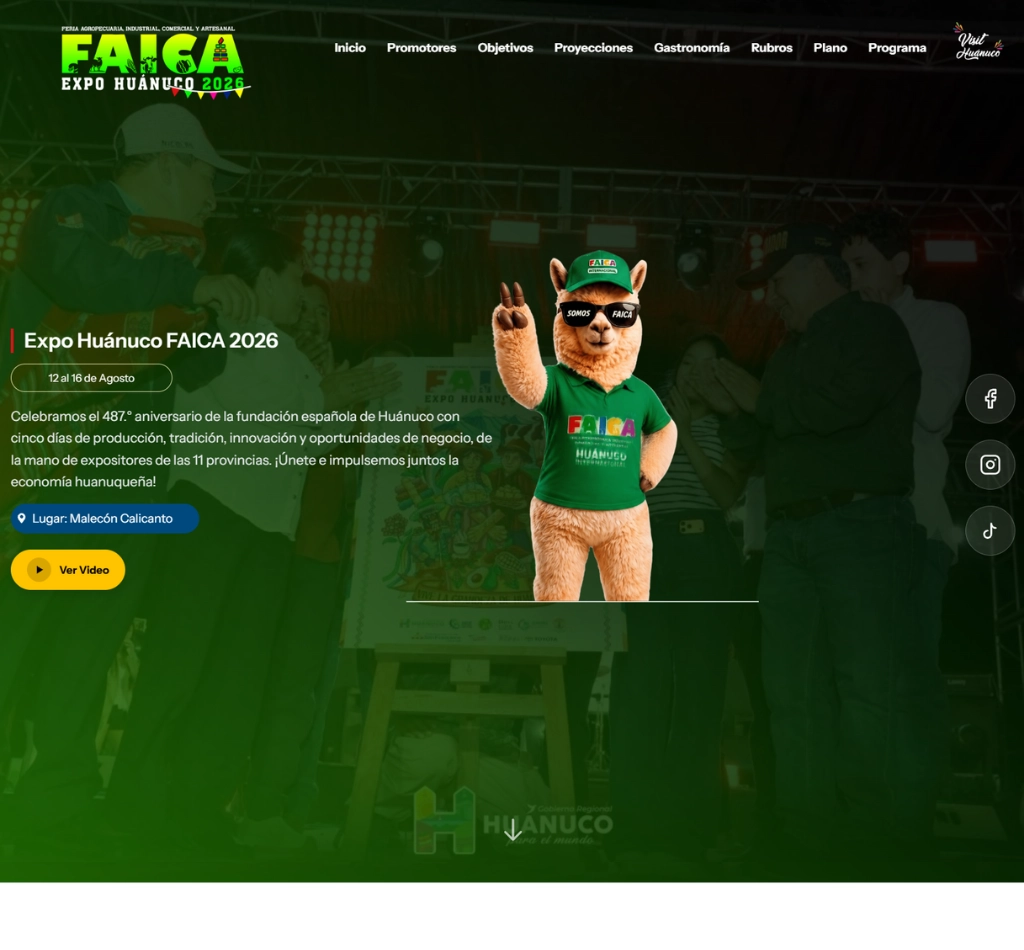 Landing page - Faica 2026